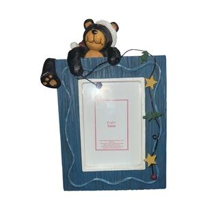 Blue Bear Picture Frame with Stars